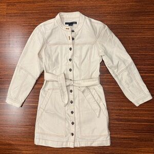 VERONICA BEARD
Basia Button Front Long Sleeve Denim Mini Dress Size 10